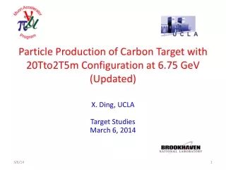 Particle Production of Carbon Target with  20Tto2T5m Configuration at 6.75 GeV (Updated)