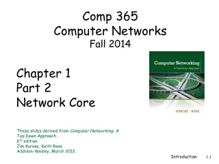 Chapter 1 Part 2 Network Core