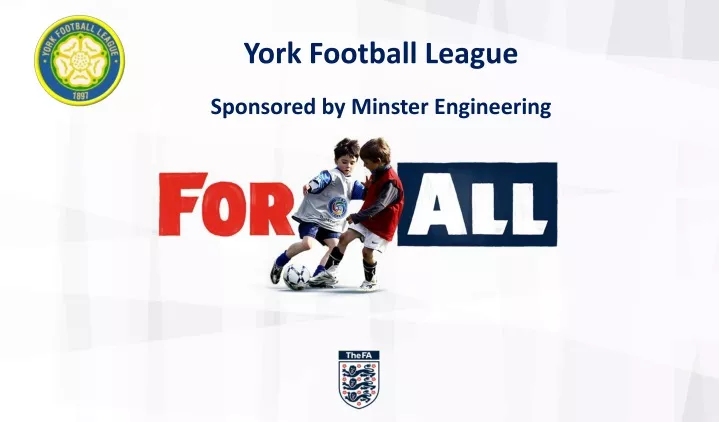 york football league sponsored by minster