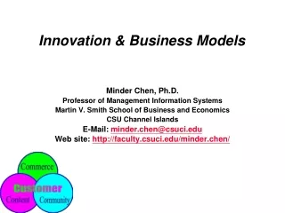 Innovation &amp; Business Models