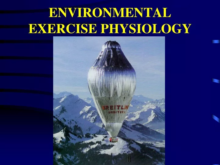 environmental exercise physiology
