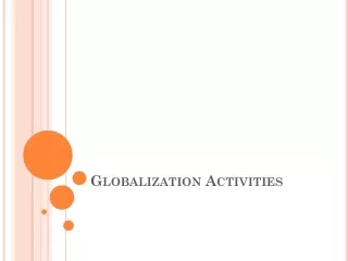 Globalization Activities