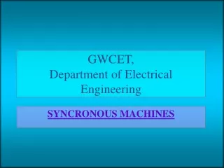 GWCET, Department of Electrical Engineering
