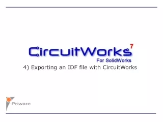 4) Exporting an IDF file with CircuitWorks