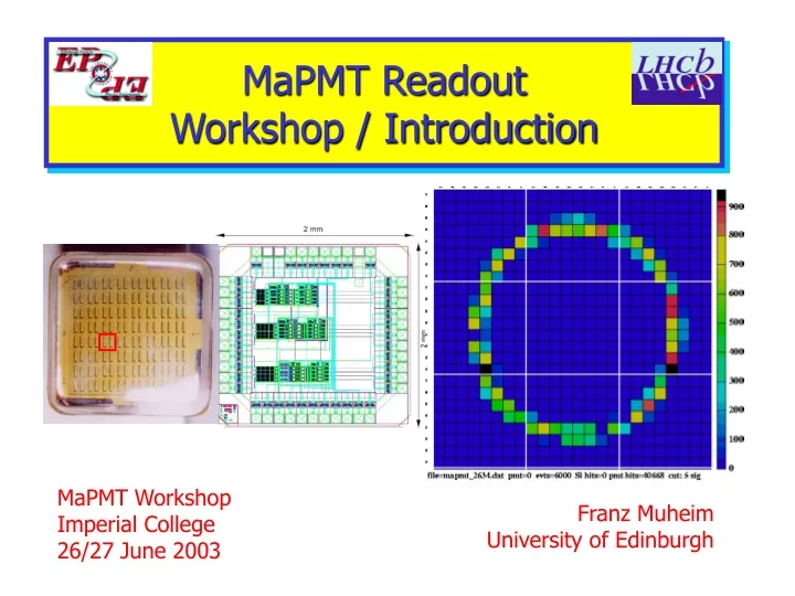 mapmt readout workshop introduction