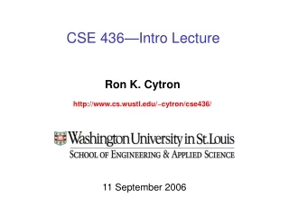 CSE 436—Intro Lecture