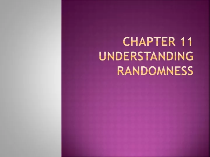 chapter 11 understanding randomness