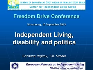 Freedom Drive Conference Strasbourg, 10 September 2013