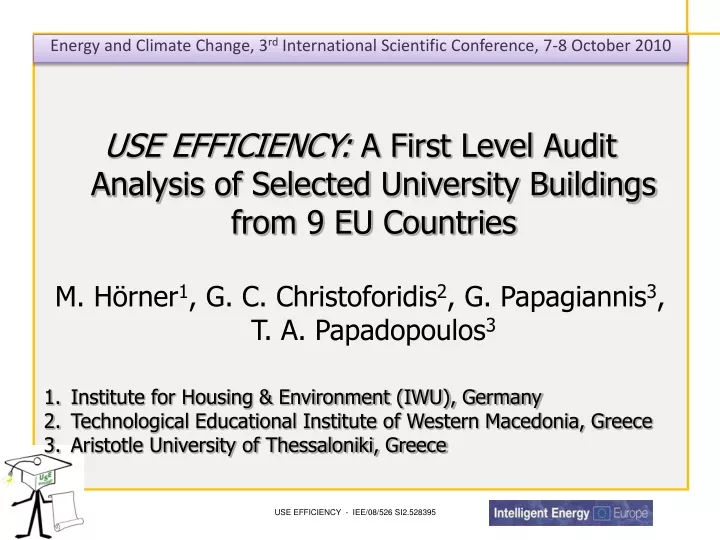 use efficiency a first level audit analysis