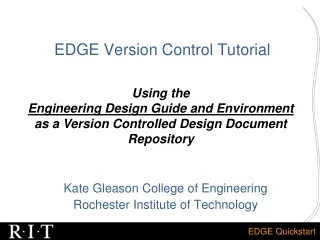 EDGE Version Control Tutorial