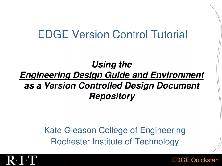 edge version control tutorial