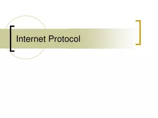 Internet Protocol