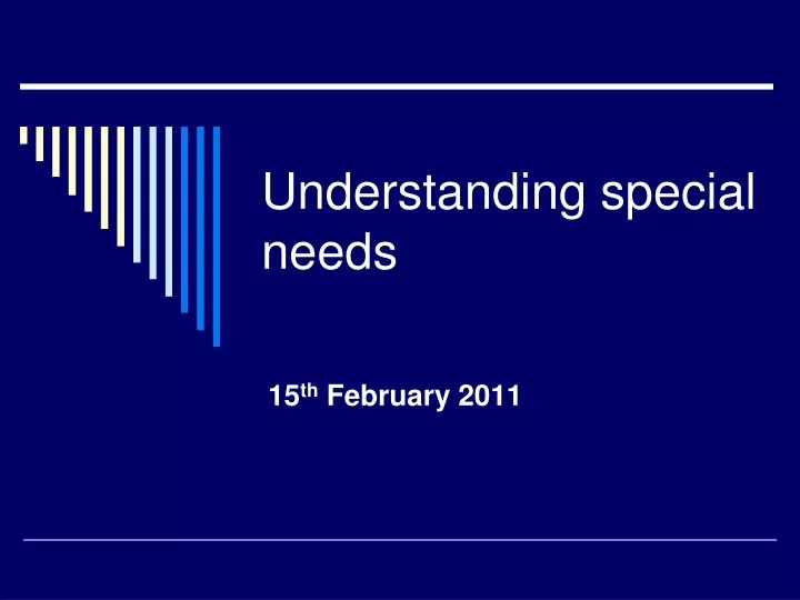 understanding special needs