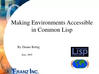 Making Environments Accessible in Common Lisp