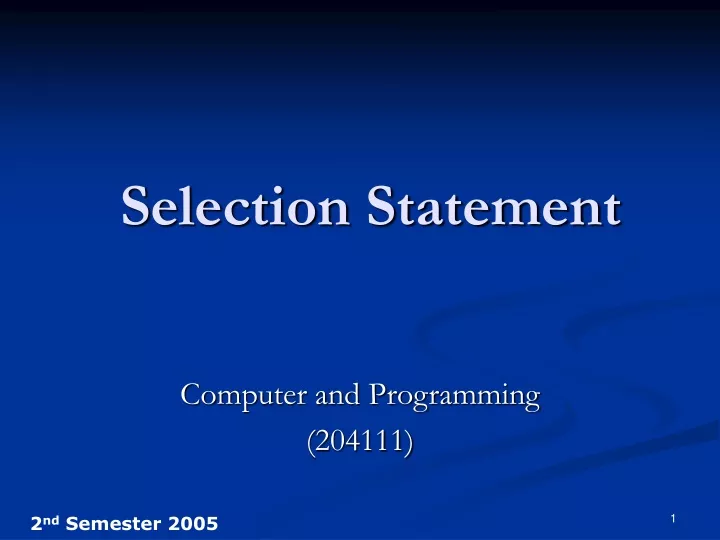 computer and programming 204111