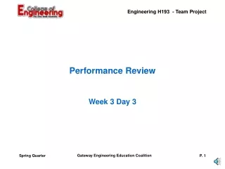 Performance Review