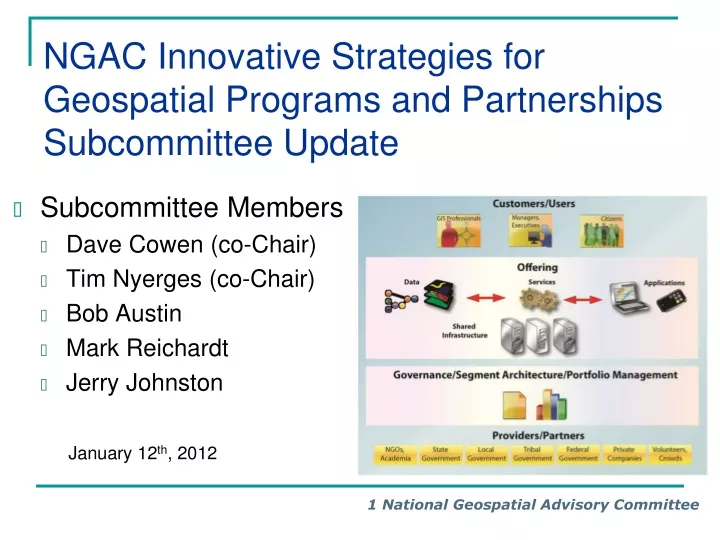 ngac innovative strategies for geospatial programs and partnerships subcommittee update