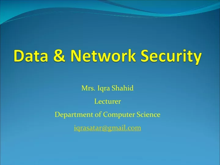 data network security
