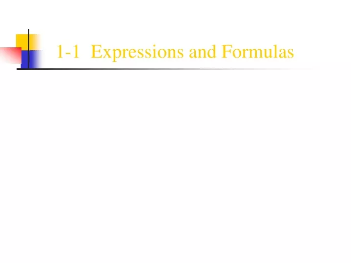 1 1 expressions and formulas