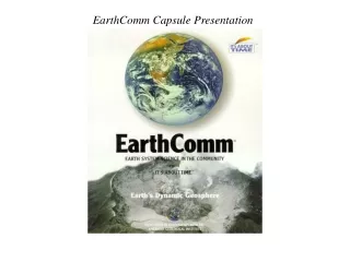 EarthComm Capsule Presentation