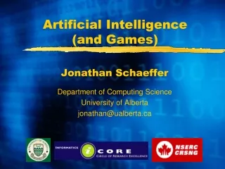 Artificial Intelligence (and Games)