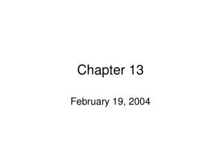 Chapter 13