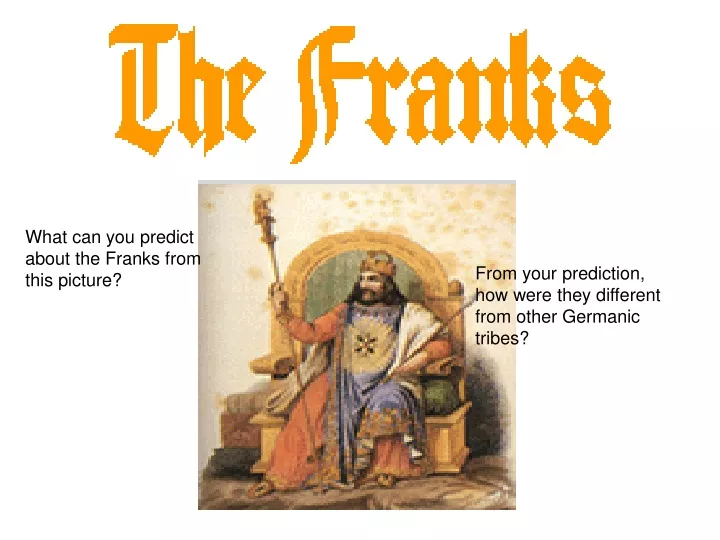 what can you predict about the franks from this