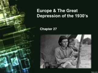 Europe &amp; The Great Depression of the 1930’s
