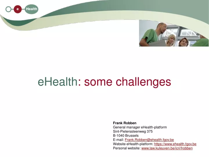 ehealth some challenges