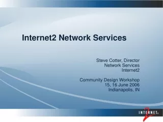 Internet2 Network Services