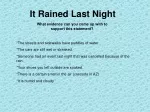It Rained Last Night - slide 1
