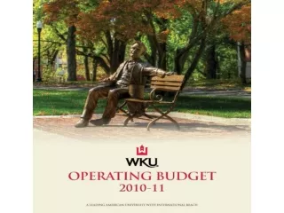 2010-11 Operating Budget