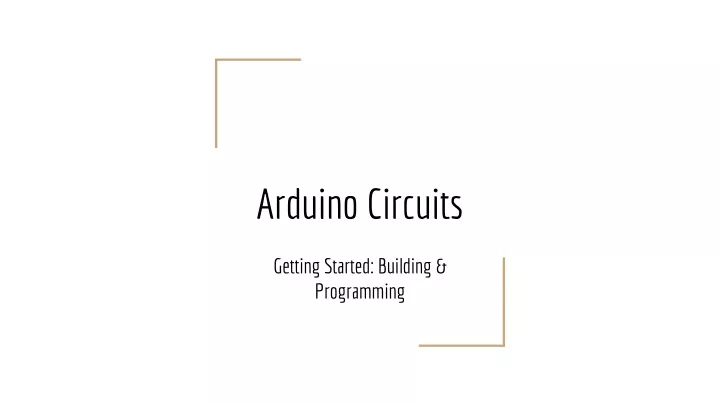 arduino circuits