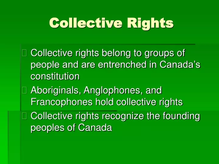 collective rights