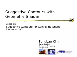 Suggestive Contours with Geometry Shader