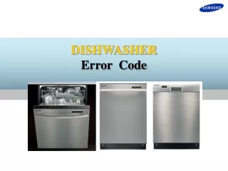 DISHWASHER Error  Code