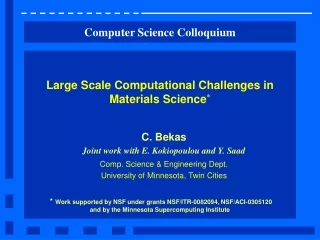 Computer Science Colloquium