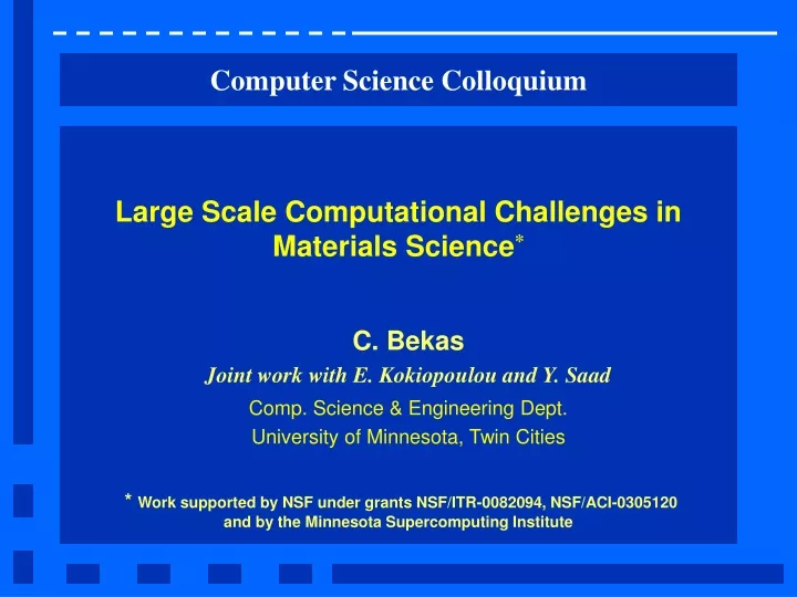 computer science colloquium