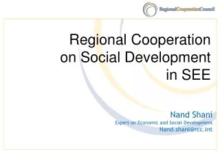 Regional Cooperation on Social Development in SEE