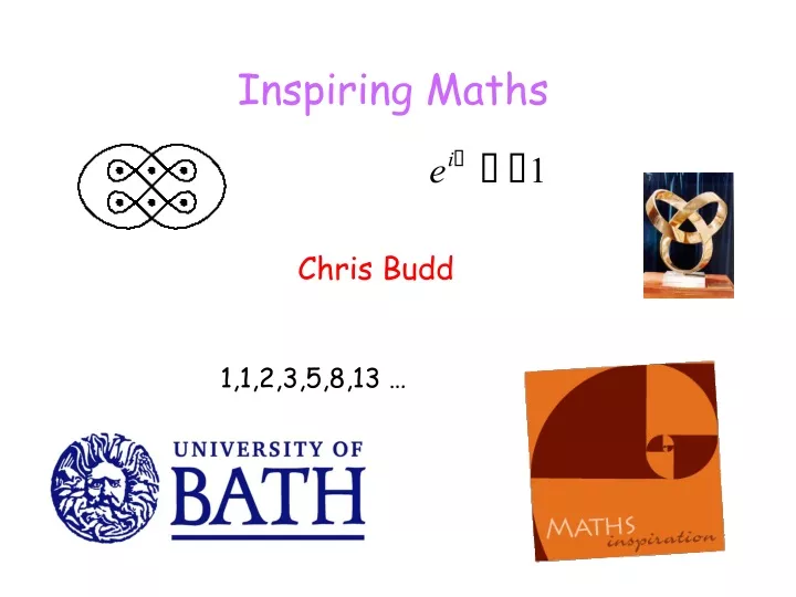 inspiring maths chris budd