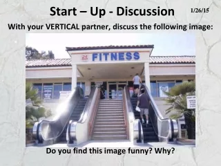 Start – Up - Discussion