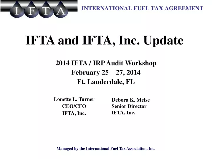 ifta and ifta inc update