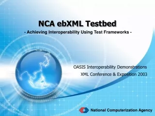 NCA ebXML Testbed