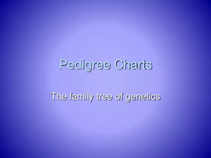 pedigree charts