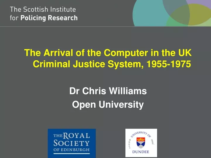 the arrival of the computer in the uk criminal
