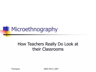 Microethnography