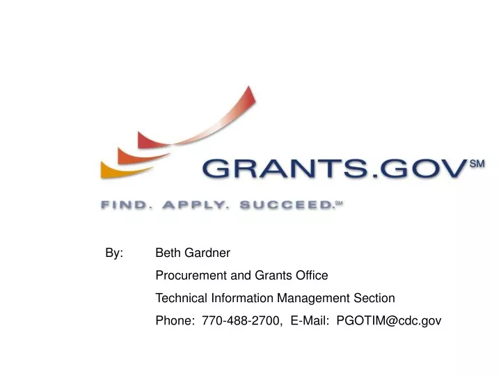 by beth gardner procurement and grants office