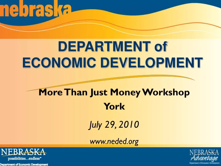 department of economic development