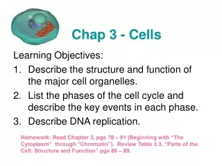 Chap 3 - Cells