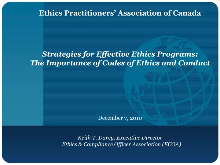 ethics practitioners association of canada